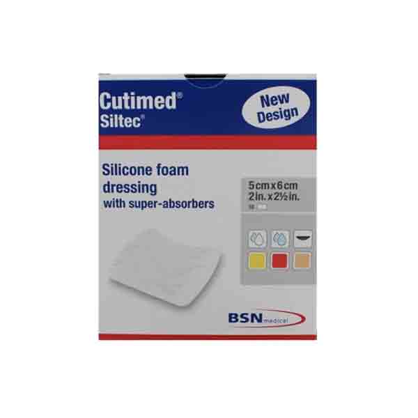 Apósito Espuma De Silicona-cutimed Siltec 5x6 Cm Pack X 5