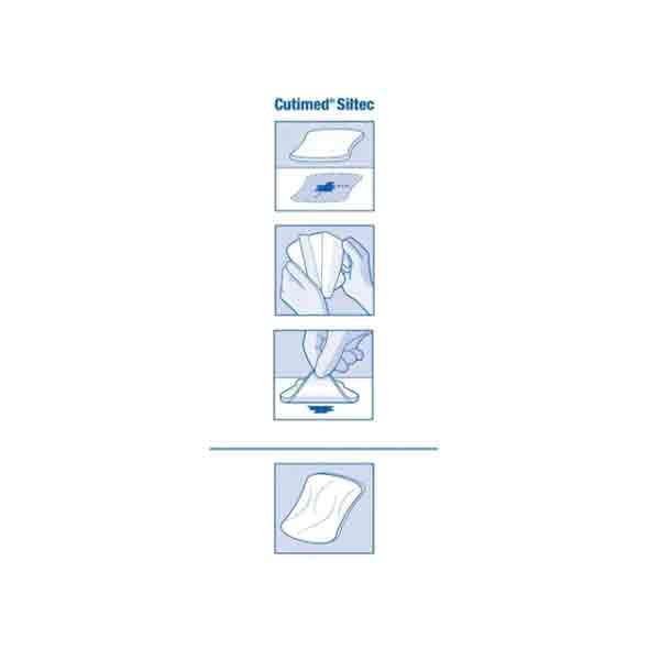 Apósito Espuma De Silicona-cutimed Siltec 5x6 Cm Pack X 5