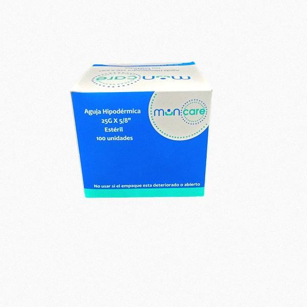 Aguja Hipodérmica Caja x 100 unidades Muncare