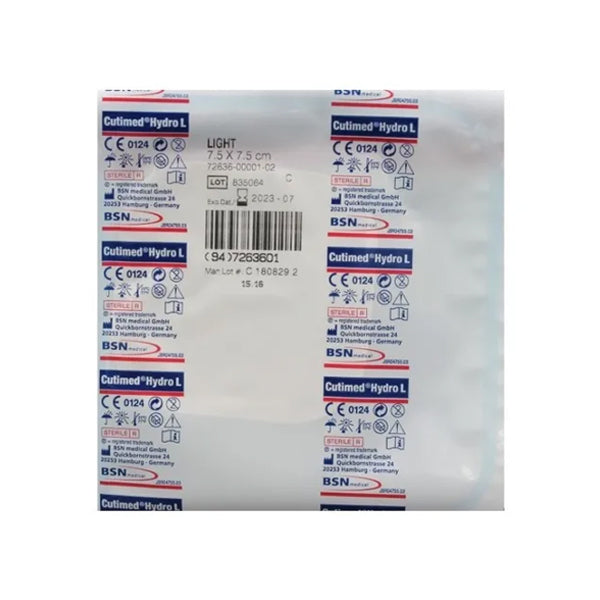 Apósito Hidrocoloide-Cutimed Hydro L 7.5x7.5 Caja X 10 Unds
