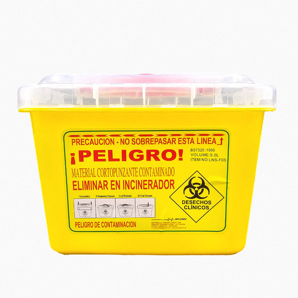 Cajas Plástica Para Desechos Cortopunzante