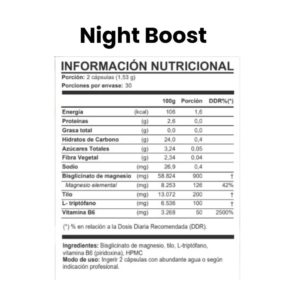 Night Boost- Sueño Reparador 60 Capsulas