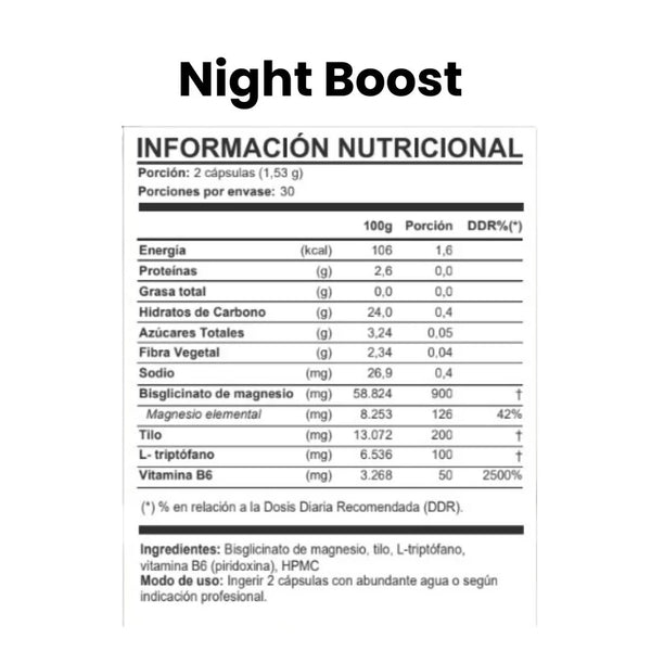 Night Boost- Sueño Reparador 60 Capsulas