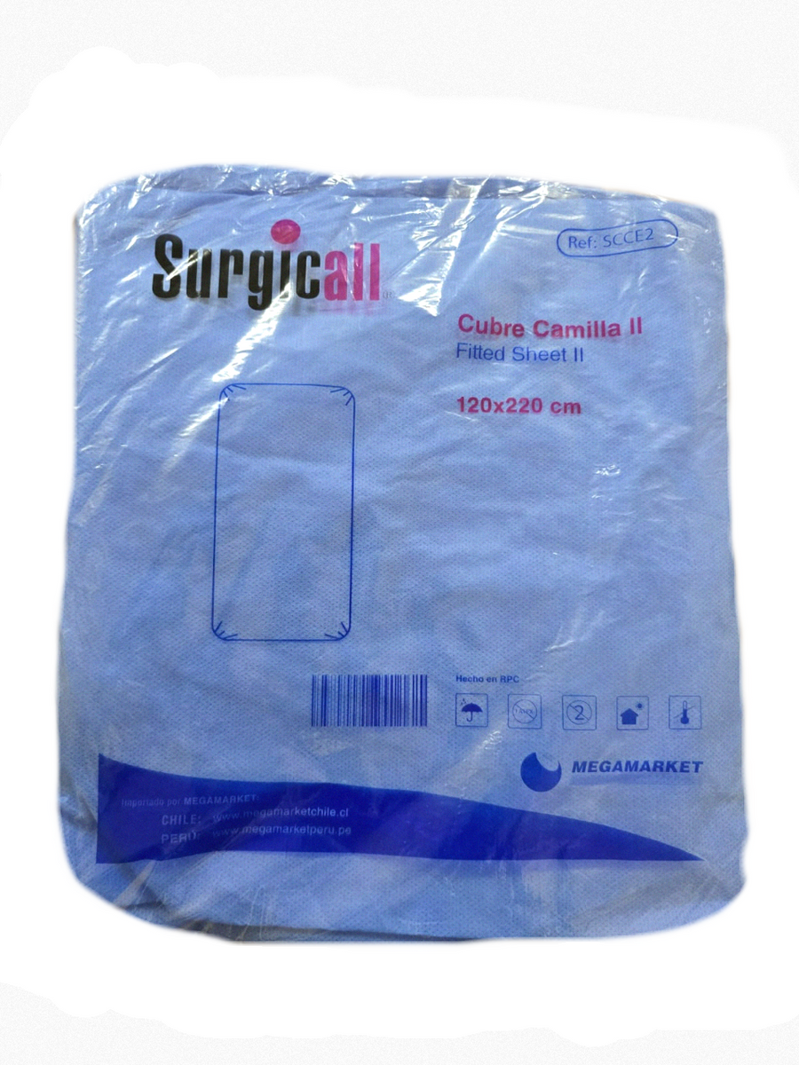 Cubre Camilla Elasticada 120 Cm X 220 Cm Pack X 10 Unidades.