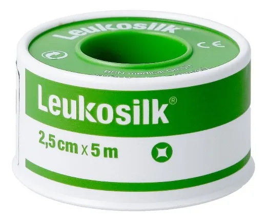 Cinta Leukosilk 2,5cm X 9,2m Blanca X Unidad