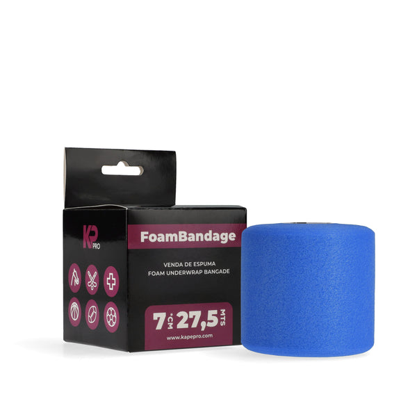 Pretape / Prevendaje Deportivo KP Pro – Espuma de Poliuretano 7 cm. x 27,5 mts.