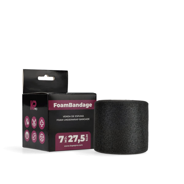 Pretape / Prevendaje Deportivo KP Pro – Espuma de Poliuretano 7 cm. x 27,5 mts.