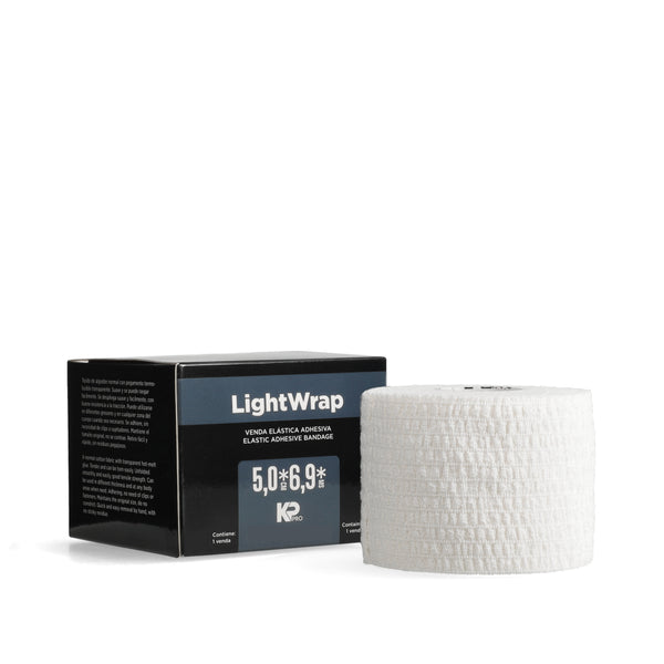 Venda Elástica Adhesiva Lightwrap KP Pro – 5 cm. x 6,9 mts. Blanca