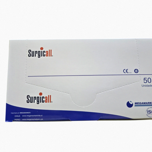 Mascarilla tres pliegues caja x 50 unidades