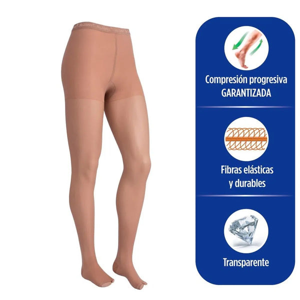 Panty Media Compresiva No-varix 8/15 Tallas S-m-l