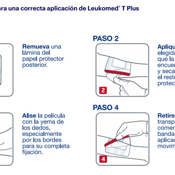 Leukomed T Plus Apósitos Estéril 5x7,2cm Pack x 5 Unidades