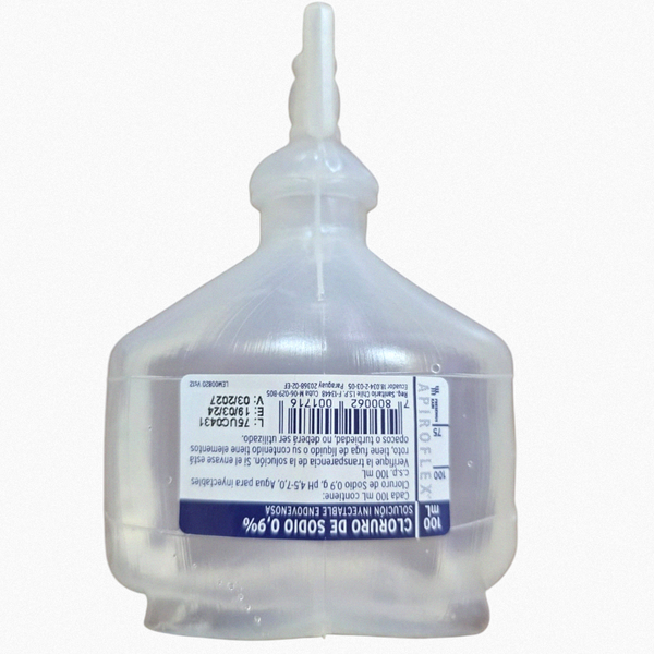 Suero Fisiológico - Cloruro de Sodio 0.9 % Matraz