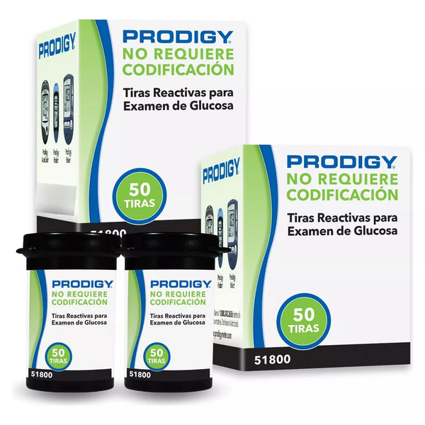 Tiras reactivas Prodigy pack x 100 Un.