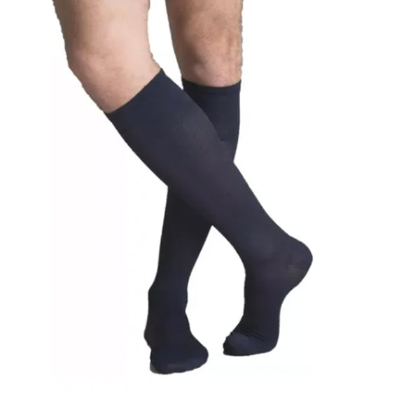 Calcetín Ibici Repomen Rodilla Compresión 16/20mmhg Negro/azul