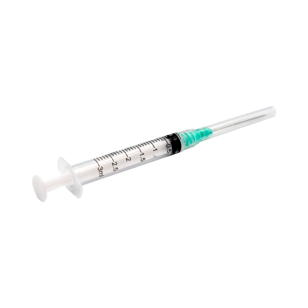 Jeringa Con Aguja 20ml Luer Lock 21g x 1 1/2 caja x 50 Unds. Cranberry