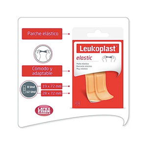 Leukoplast Elastic Parche Curita 2 Medidas Dif. Caja X 20