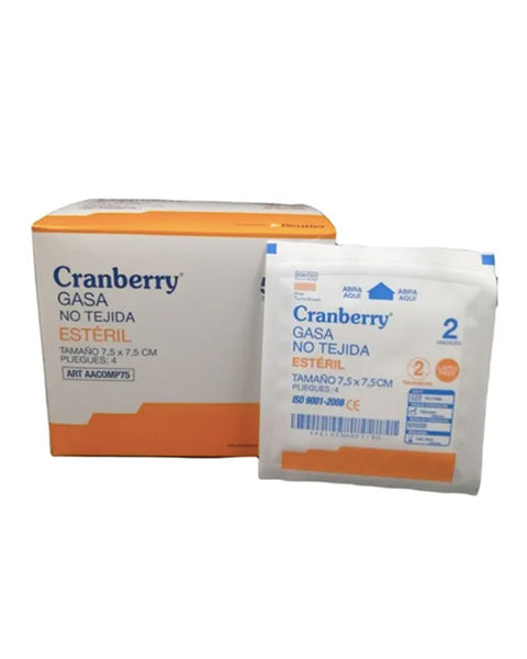 Gasa No Tejida Estéril Caja x 50 Unidades Cranberry