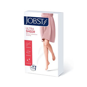 Media Compresiva Jobst Ultrasheer 15/20 Rodilla S-m-l-xl Punta Cerrada