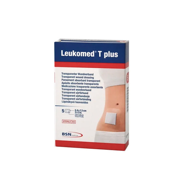 Leukomed T Plus Apósitos Estéril 5x7,2cm 5 Unidades