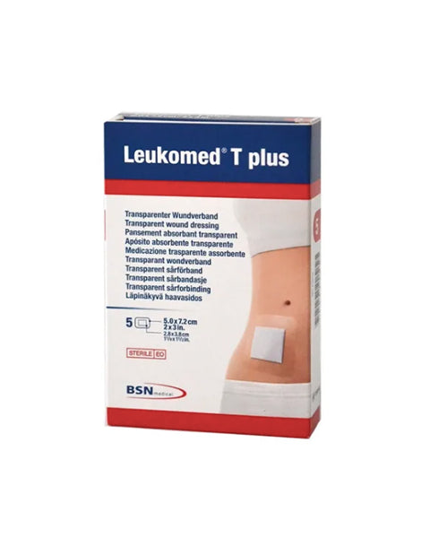 Leukomed T Plus Apósitos Estéril 5x7,2cm 5 Unidades