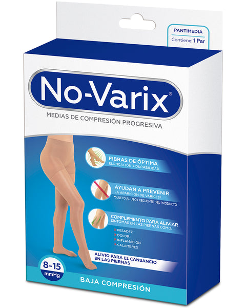 Panty Media Compresiva No-varix 8/15 Tallas S-m-l