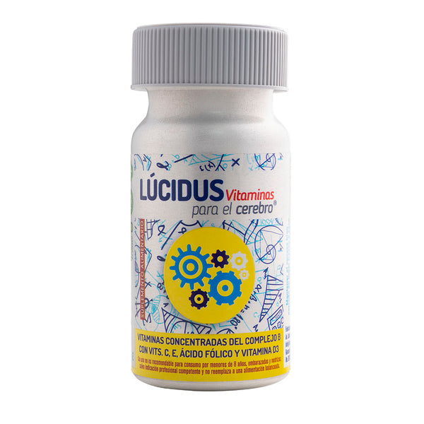 Lucidus Vitaminas para el Cerebro® – Complejo B + Vitaminas C, D y E | 30 Cápsulas