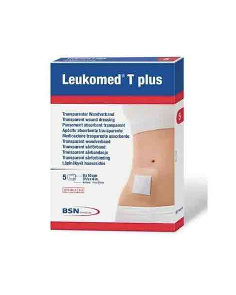 Leukomed T Plus Apósito Estéril 8x15cm Pack x 10 Unidades