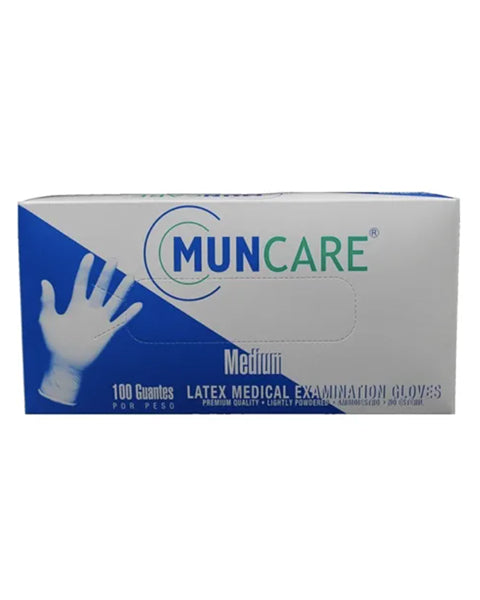 Guante Latex Muncare Caja X 100 Unidades.