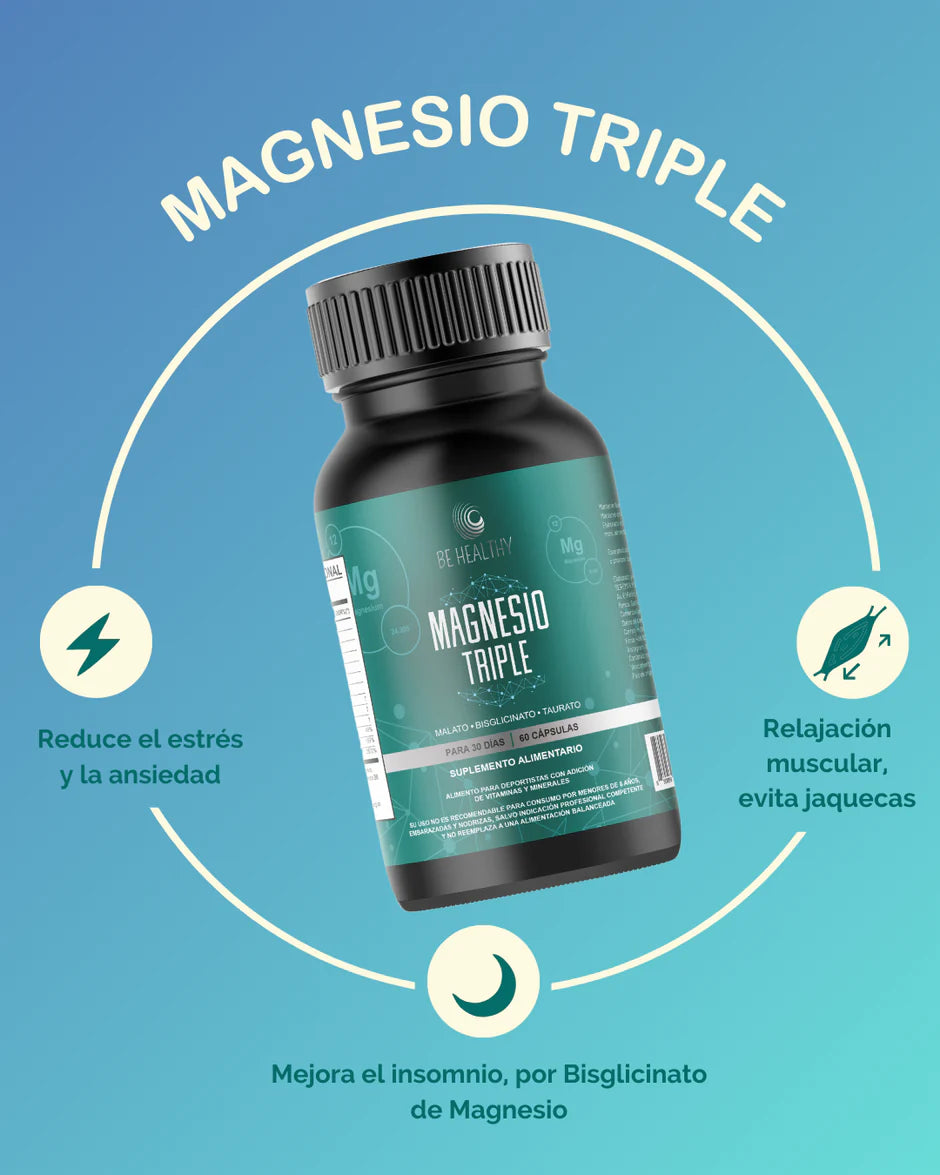 Magnesio Triple - 60 Capsulas