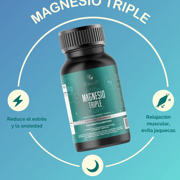 Magnesio Triple - 60 Capsulas