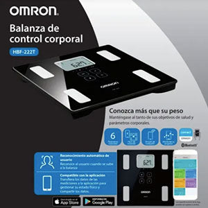 Pesa/balanza Bluetooth Omron Hbf222t Control Corporal