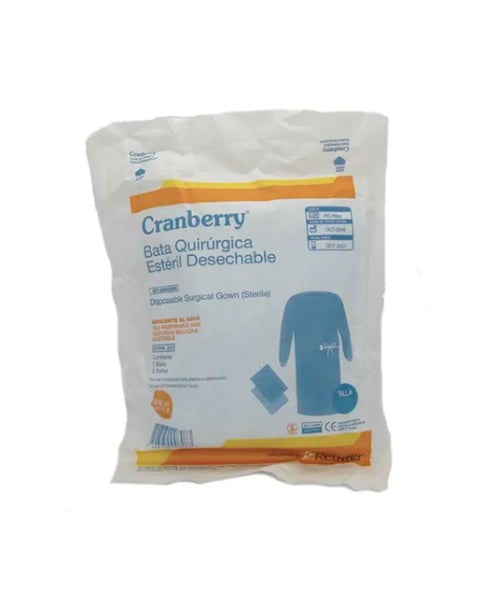 Batas Quirúrgicas Desechables Estéril Cranberry