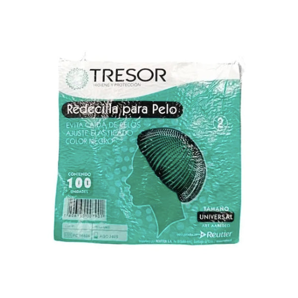 Gorro Redecilla De Pelo Negra Tresor X100 (malla)