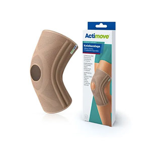 Rodillera Actimove /soporte De Rodilla Rotula Abierta color Beige