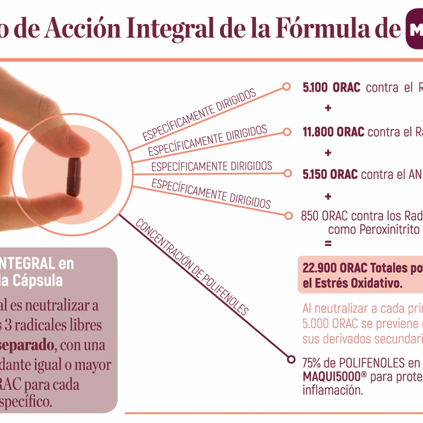 MAQUI5000 Antioxidante 5.000 ORAC con Maqui Chileno y Uvas Tintas – 30 Cápsulas Veganas
