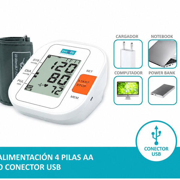 Toma de presión digital Automático para Brazo