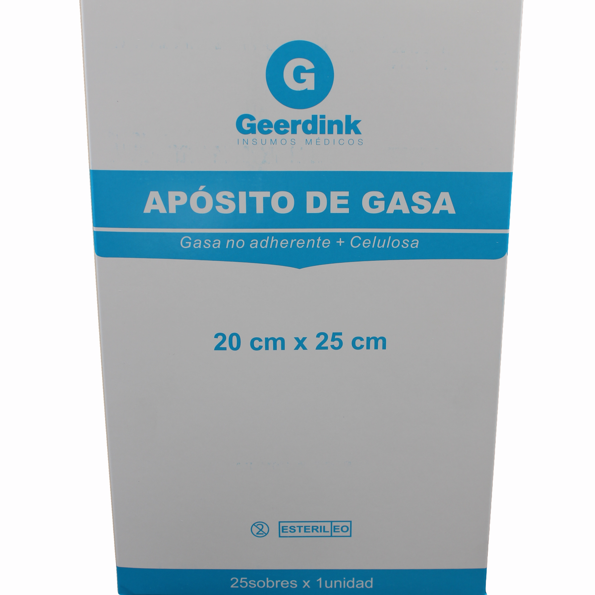 Apósito De Gasa No Tejida Estéril Geerdink 20CM x 25 CM.