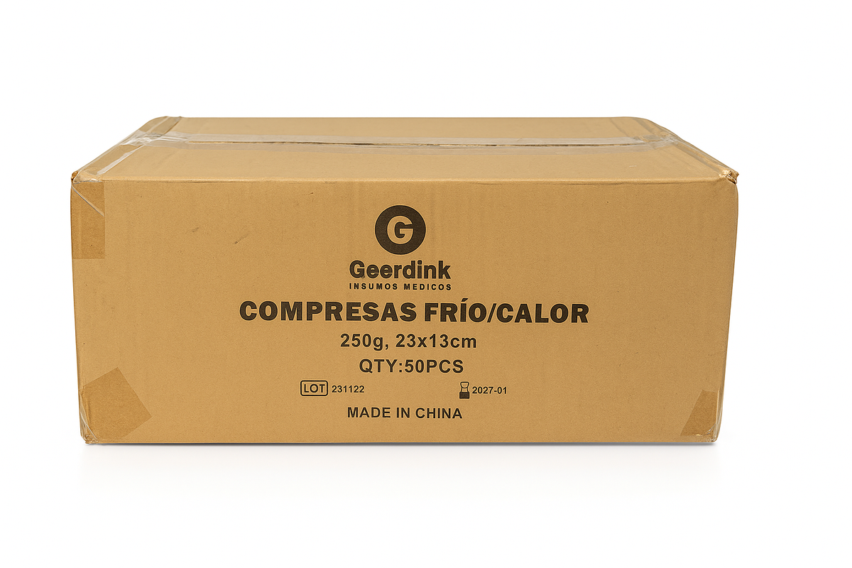 Gelpack Frio-Calor Para Golpes Y Lesiones 250 Gr Caja Madre x 50 Unidades.