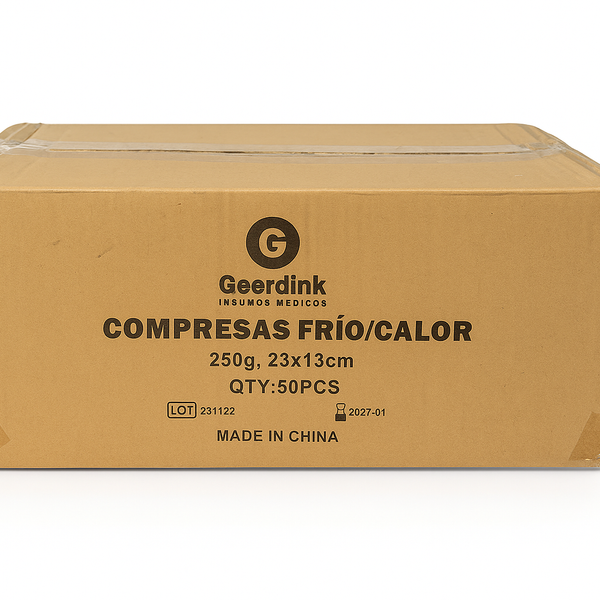 Gelpack Frio-Calor Para Golpes Y Lesiones 250 Gr Caja Madre x 50 Unidades.