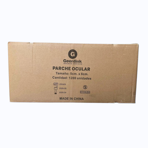 Parche Ocular 5x8 cm Geerdink Caja madre x 1200 unidades