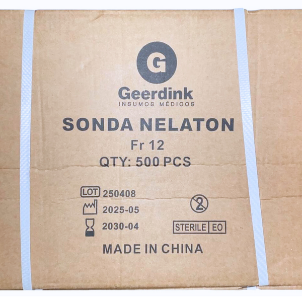 Sondas Nelaton Geerdink 40cm Nº 12 Fr Caja Madre X 500 Unidades