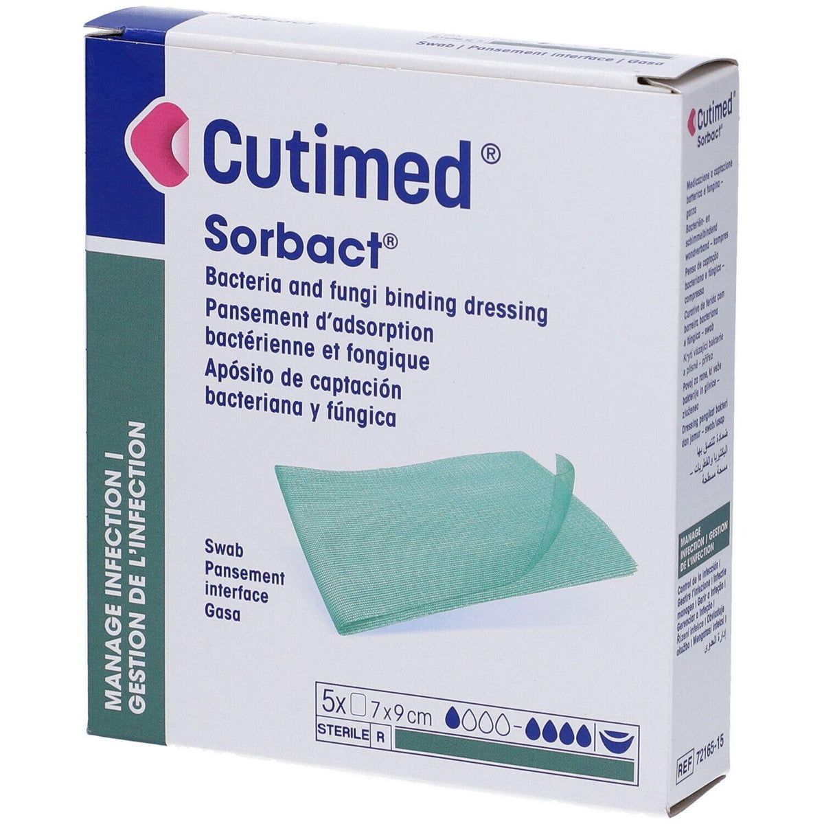 Cutimed Sorbact 7x9 Caja X 5 Unidades