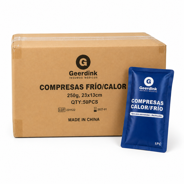 Compresa Gel Frío-Calor 250 gr. | Caja Madre x 50 Unidades