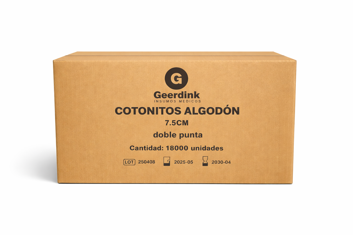 Cotonitos Geerdink Doble Punta | Caja Madre (180 cajas × 100 unidades)
