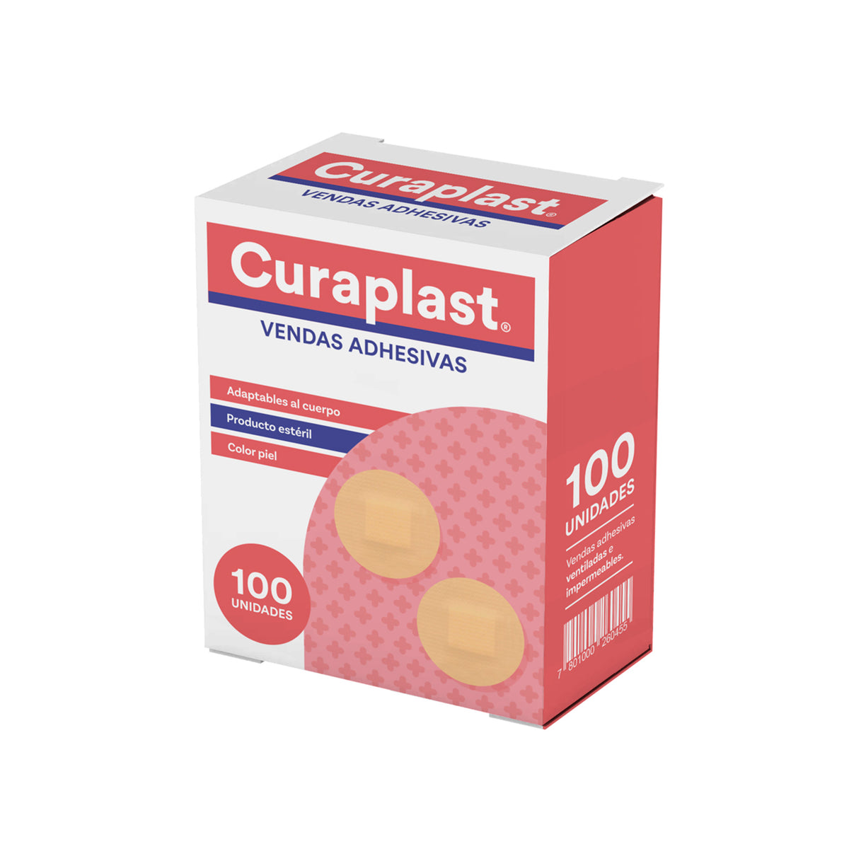 Parche Curita Redondo Curaplast Spot 100 Vendas Adhesivas