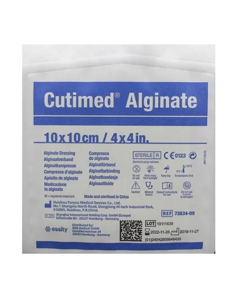 Cutimed Alginate 10x10cm Caja X 10 Unidades.