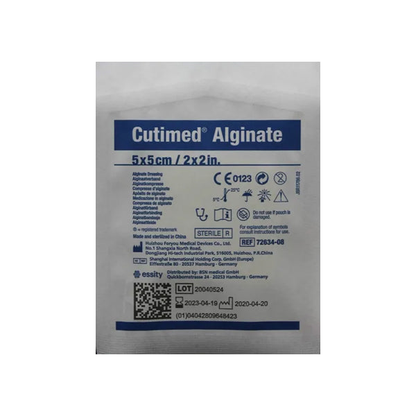 Cutimed Alginate 5cm X 5cm Caja X 10 Unidades.