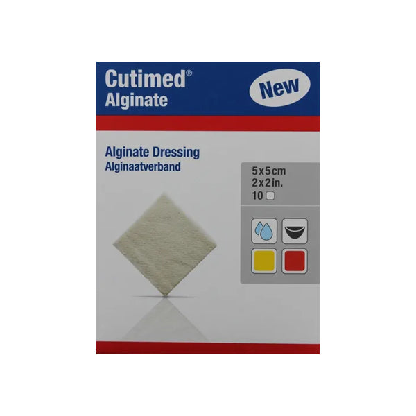 Cutimed Alginate 5cm X 5cm Caja X 10 Unidades.