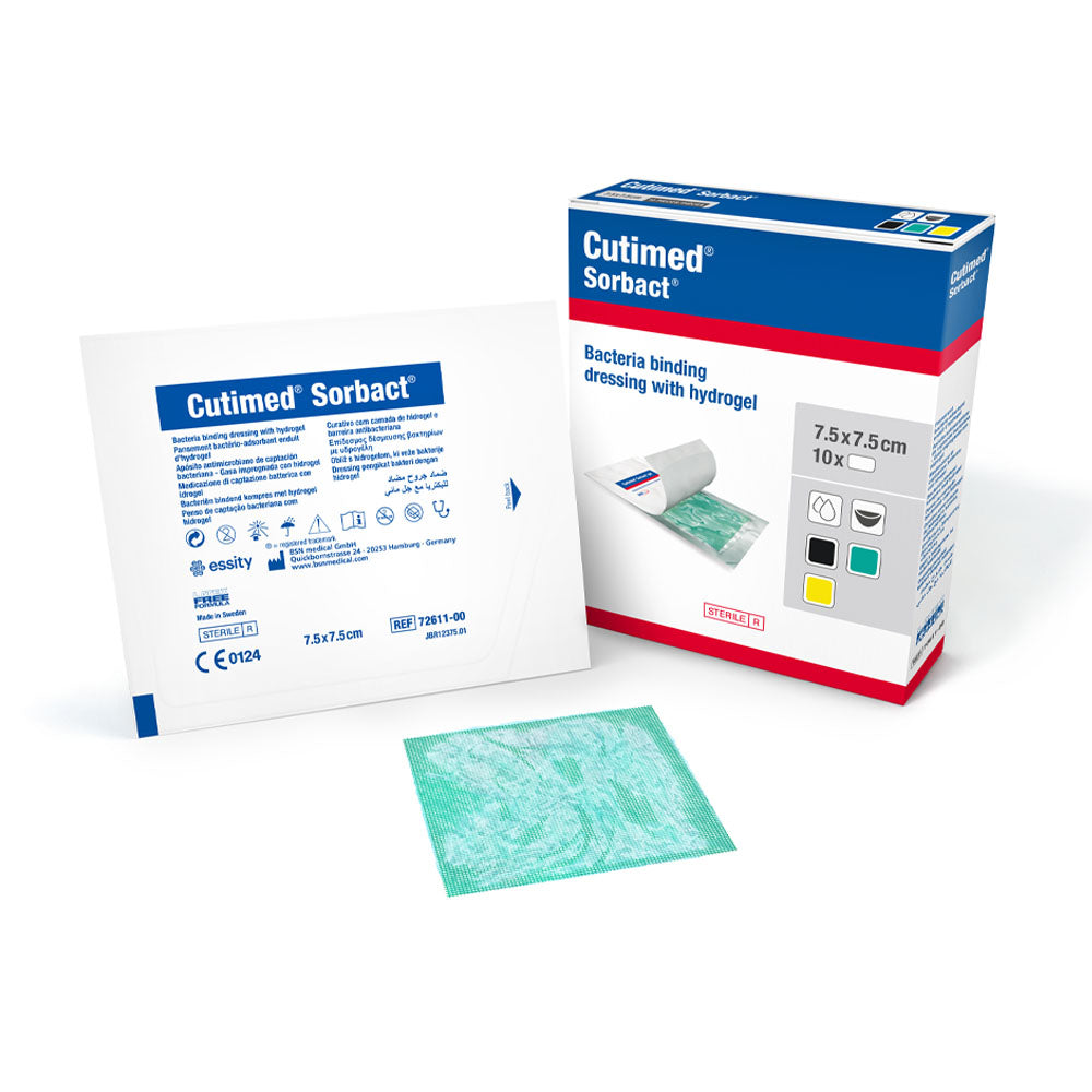 Cutimed Sorbact Gel 7.5 X 7.5 Cm. x 1 unidad de aposito