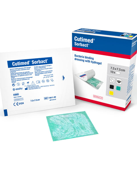 Cutimed Sorbact Gel 7.5 X 7.5 Cm. x 1 unidad de aposito